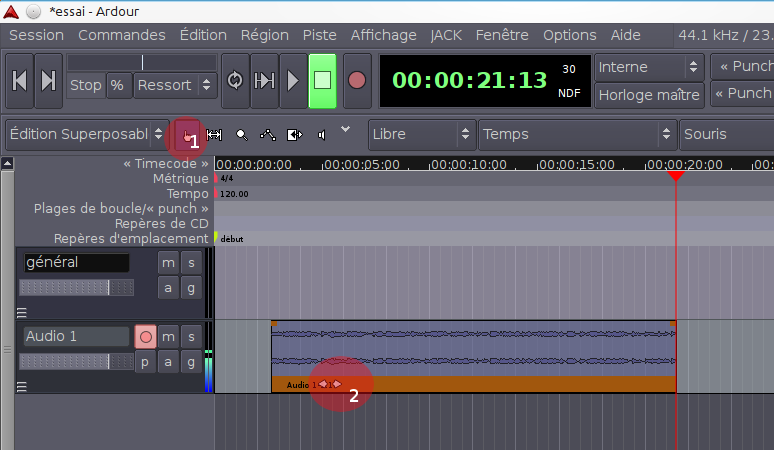 Used in Ardour 2 Editer